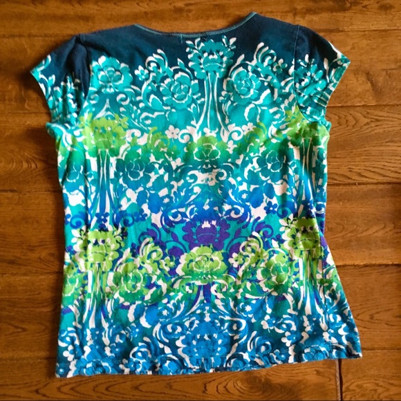 Liz & Co. Patterned Top - Picture 4 of 4